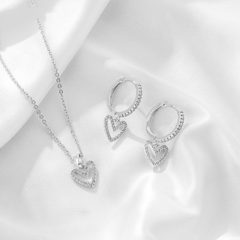 Idée cadeau Saint-Valentin 🎁 Bijoux Cœur Élégants – Or & Argent